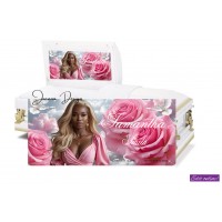 Pink Roses Funeral Casket Panel Insert Template, Pink Sky Funeral Casket Panel Insert,1-001f, (0-188)